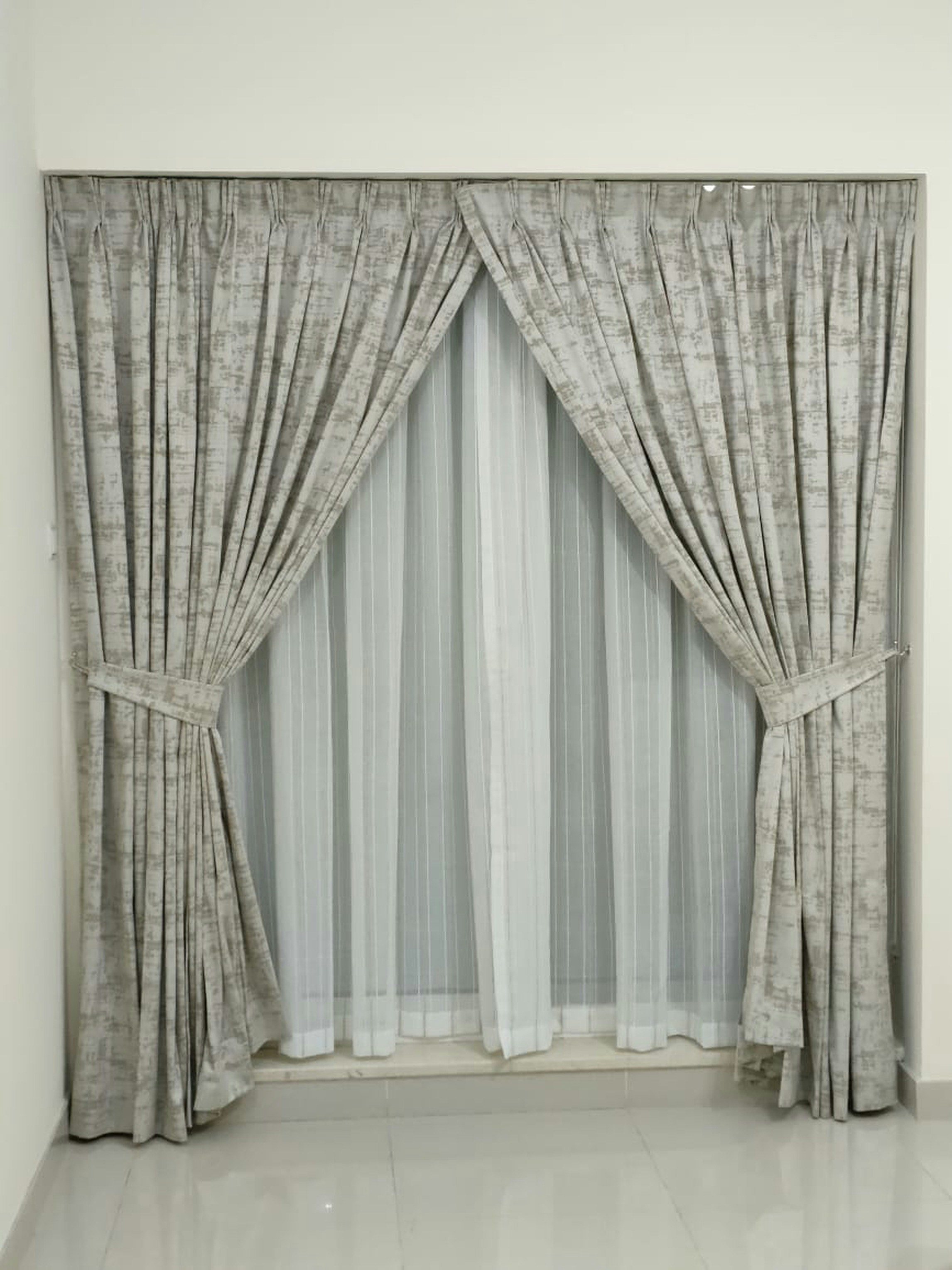 Grey Texture Curtain