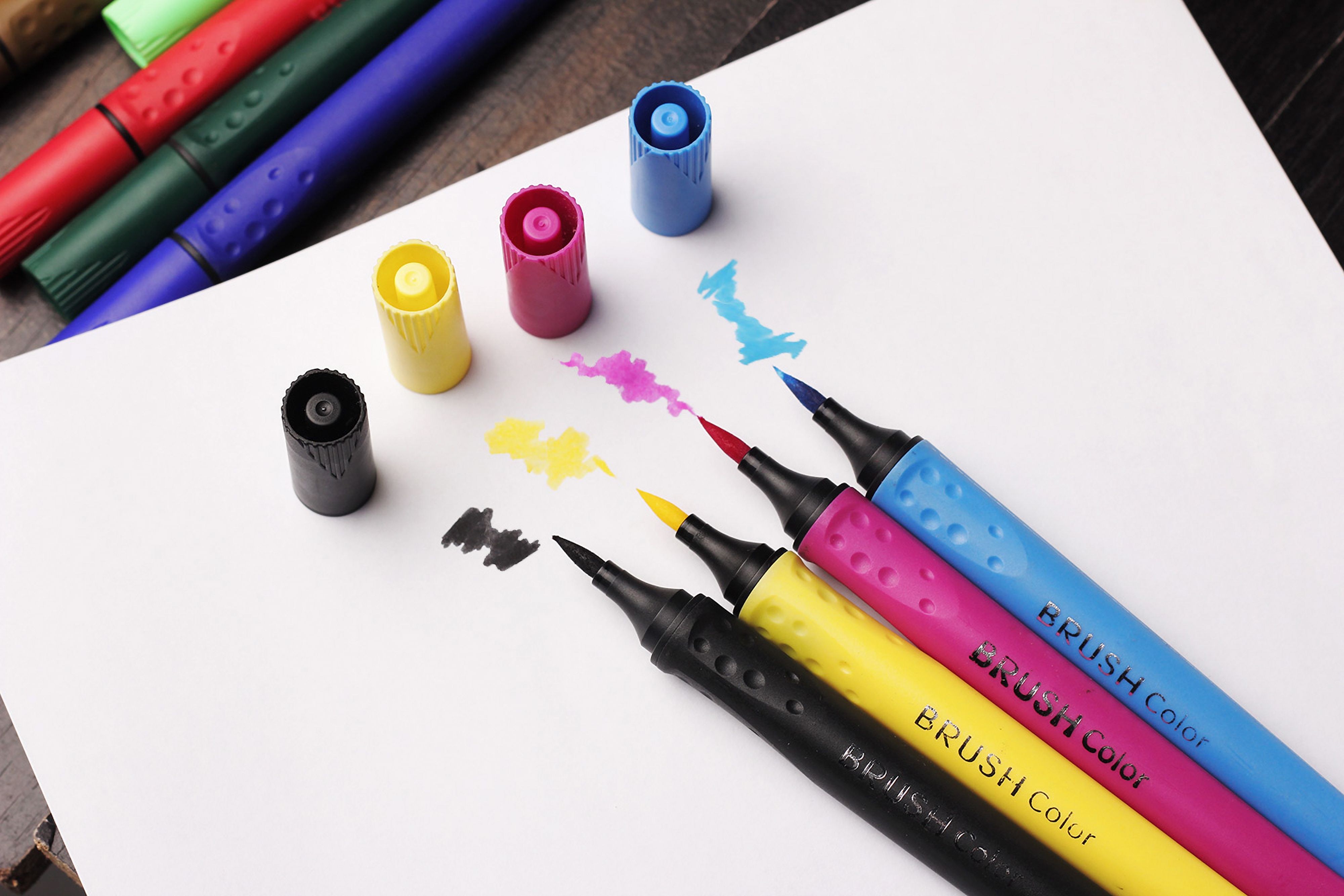 Colorful Brush Markers