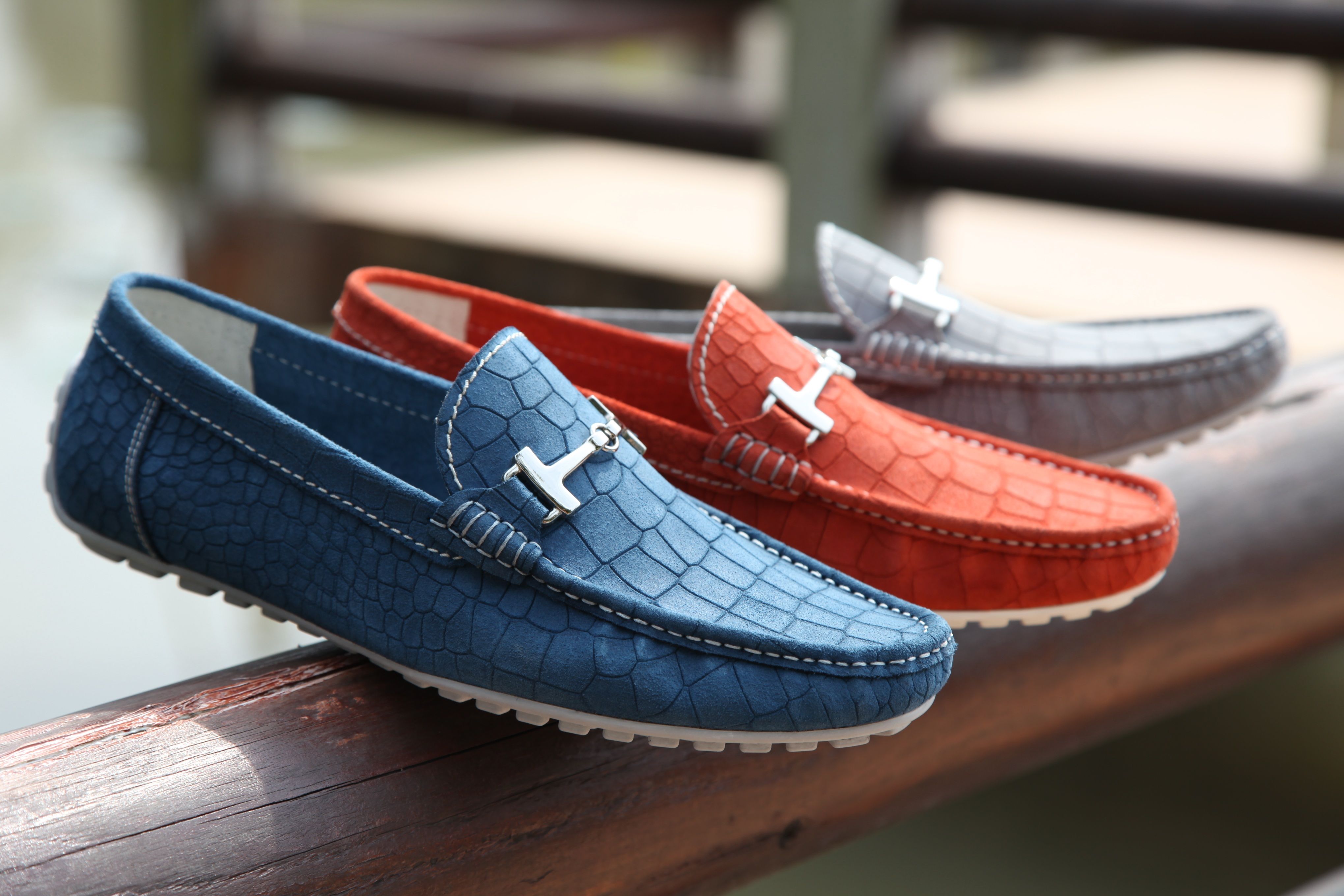 Fashionable leather loafers