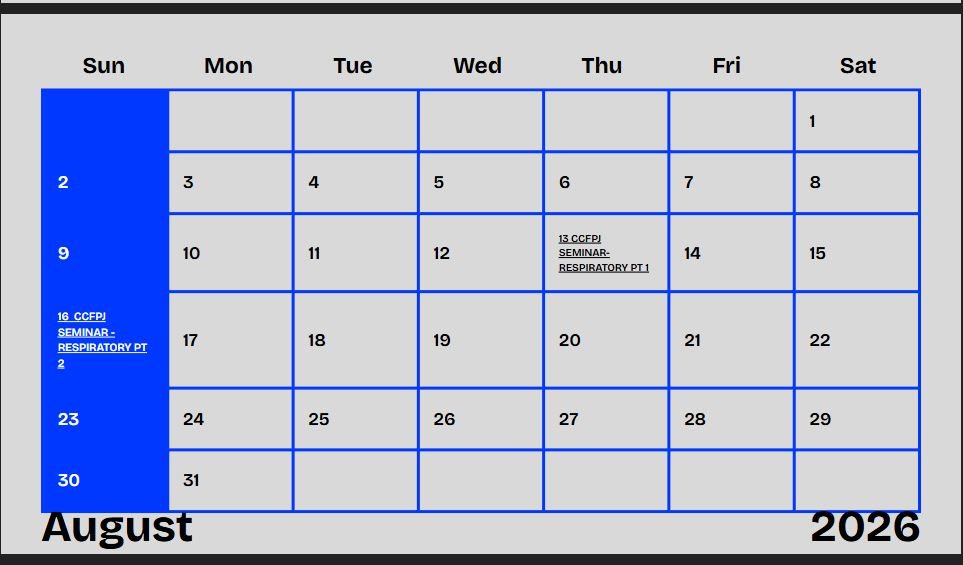 CCFPJ SEMINAR - RESPIRATORY PT 2