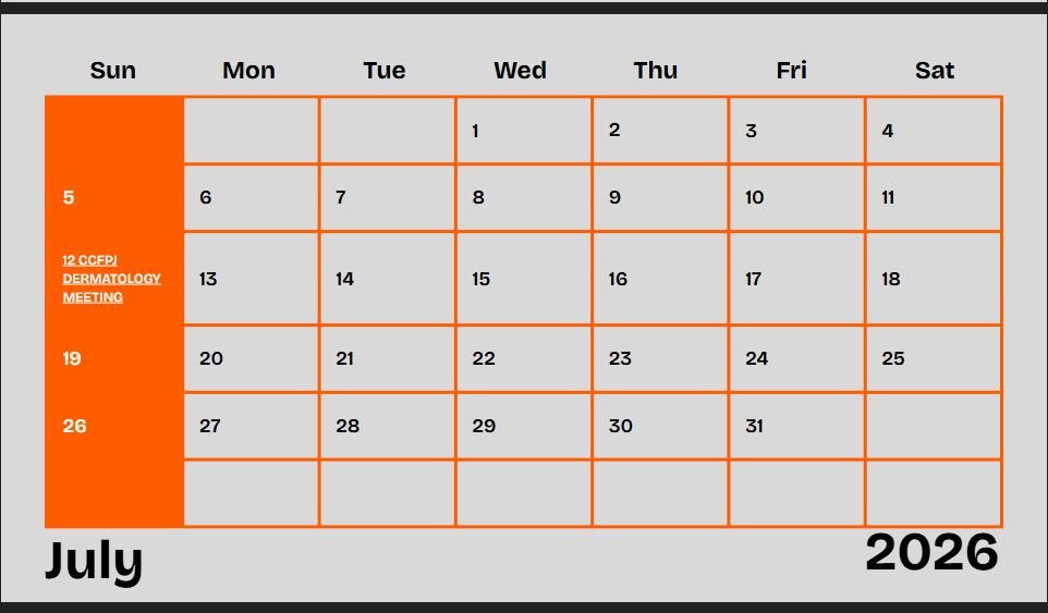 CCFPJ DERMATOLOGY MEETING