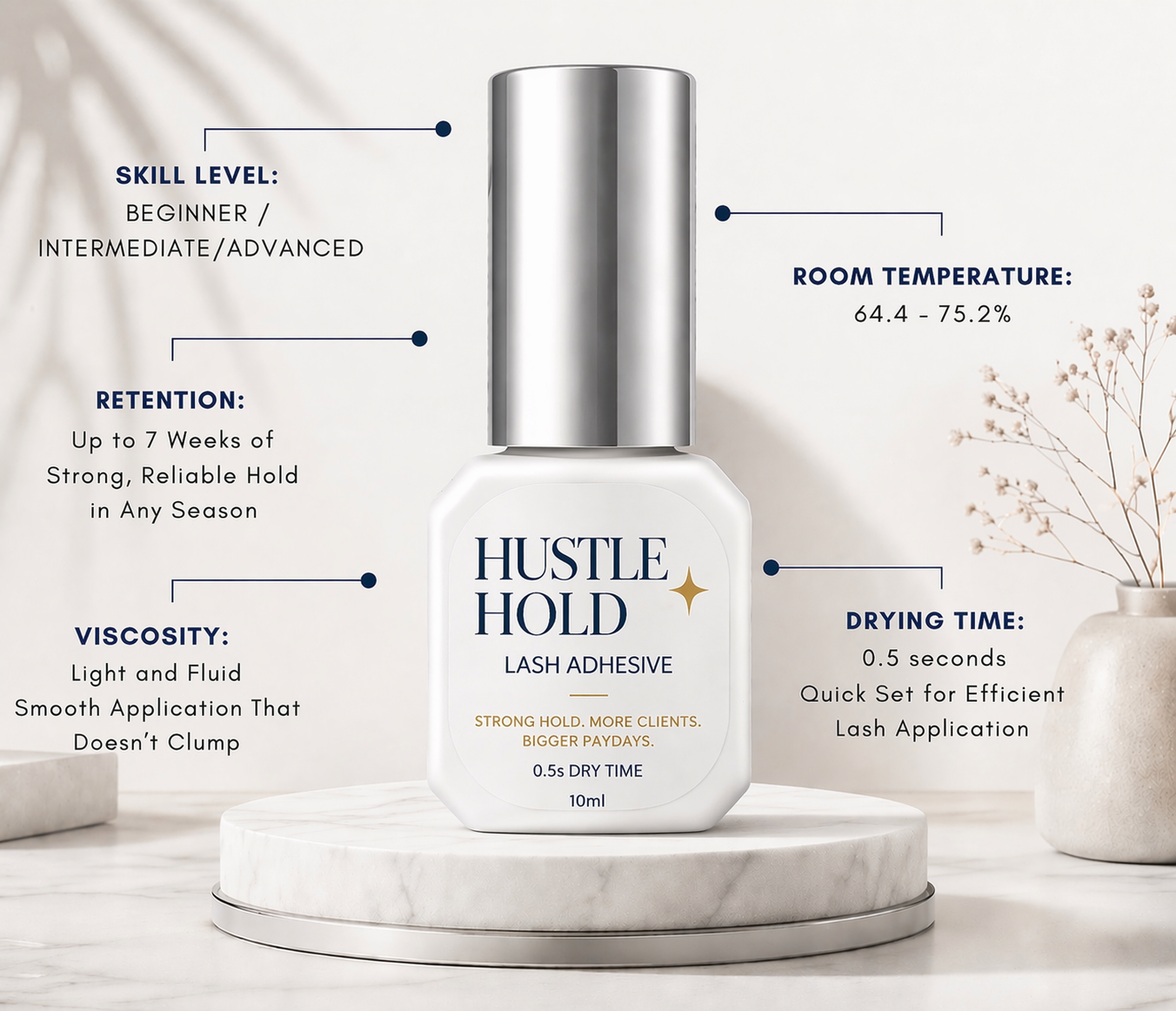 Lash Glue Hustle Hold 10ml